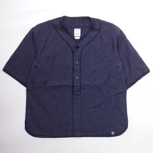 21ss visvim DUGOUT SHIRT S/S SANTOME NAVY 2