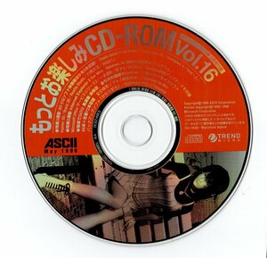 月刊アスキー1999年5月号付録 もっとお楽しみCD-ROM Vol.16 （中古品）