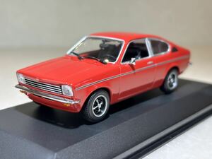 1/43 「オペル カデット C クーペ」 1973-77 レッド　「いすゞ ジェミニクーペ」兄弟車 ミニチャンプス製