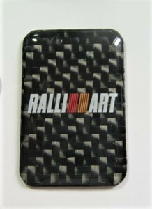 復刻品●三菱自動車製／ 正規品 RALLIART・3D・カーボンエンブレム・タイプ② ／未使用・新品●