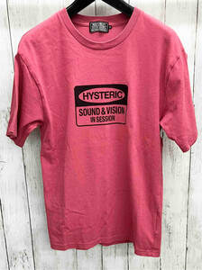 HYSTERIC GLAMOUR/半袖Tシャツ/ヒステリックグラマー/クルーネック/ 0221CT02 /ロゴプリントTシャツ/Sサイズ/夏