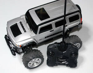 R/C・G-DRIVE/ecoハマーH3G/フルファンクションドライブ/ヘッドライト点灯/シルバーボディ/店頭展示処分品