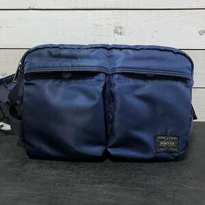 PORTER STUSSY WAIST SHOULDER BAG TANKER NAVY 吉田カバン ポーター ステューシー タンカー ネイビー ウエスト ショルダー バッグ