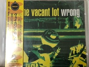 VACANT LOT / WRONG 日本盤 CD