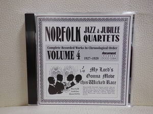 [CD] NORFOLK JAZZ AND JUBILEE QUARTETS / VOL.4