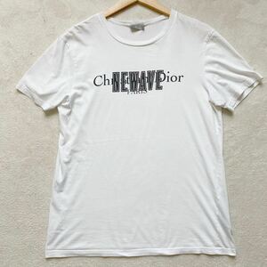 【美品・名作】 DIOR HOMME ディオールオム メンズ 半袖 Tシャツ NEAVE ロゴ トップス カットソー ブラック Mサイズ ディオール