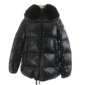 モンクレール MONCLER 21AW レイチェ LAICHE ダウンジャケット フード エコファー ナイロン アウター 1 M 黒