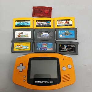 E Nintendo ニンテンドー GAMEBOY ADVANCE ゲームボーイアドバンス本体&ソフト10個セット AGB-001 AJ14517898 本体ジャンク品