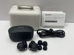 01w3134 SONY ソニー WF-1000XM4 ワイヤレスノイズキャンセリングステレオヘッドセット イヤホン ブラック 音楽再生確認済み 中古品