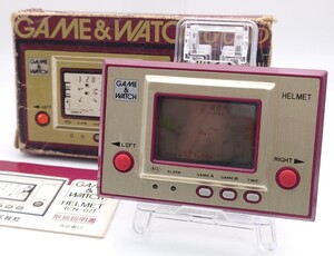 【M139-2】 Nintendo GAME＆WATCH HELMET CN-07 任天堂 ニンテンドー ゲームウォッチ ヘルメット 当時物 レトロ 動作OK