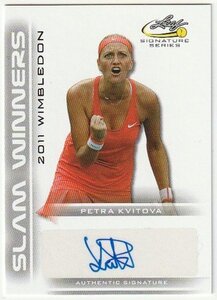 2017 LEAF SIGNATURE TENNIS Petra Kvitova Auto 女子テニス 直筆サインカード