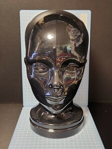 硬質マネキンヘッドコインバンク プロレスマスク 展示 貯金箱 