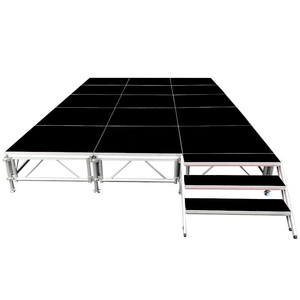 ステージ ステージセット 3x5m 朝礼台 指揮台 演台 折りたたみ アルミ 折りたたみステージセット 舞台 イベント ステージ台