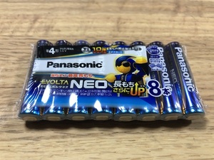 正規品 パナソニック エボルタNEO 単4形アルカリ乾電池 8本パック LR03NJ/8SW④