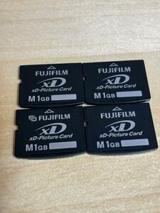 【フォーマット済み！】 FUJIFILM XD picture Card M 1GB フジフィルム ピクチャーカード 4枚セット ③