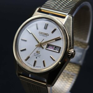 希少 OH済 GRAND SEIKO グランドセイコー ハイビート 61GS 自動巻 6146-8000 CAPゴールド 1968年 GSメダリオン アンティーク メンズ腕時計