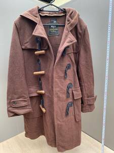 Zヌヌア雑貨店04/ヴィンテージ ダッフルコート MOZZ COAT こげ茶色 レトロ 当時物 現状品