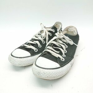 ◇ CONVERSE コンバース ALL STER .0765141 ブランドロゴ カジュアル スニーカー サイズ24.5 ブラック レディース メンズ E