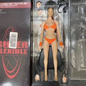 1/6ドール　ファイセンリミテッド リアルヘッド　シームレス女性素体　オレンジビキニ　ヘッド&ボディ　水着　カスタムドールに