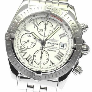 ブライトリング BREITLING A13356 クロノマット エボリューション クロノグラフ 自動巻き メンズ 良品 _779485【ev15】