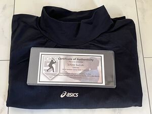 お宝 イチロー 実使用 アンダーシャツ アシックス 証明書付 2014年 ニューヨークヤンキース Ichiro game used asics undershirt 野球殿堂