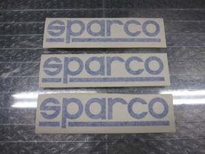 未使用・長期保管品☆Sparco スパルコ　転写式ステッカー三枚組　縦45mm × 横160ｍｍ ☆