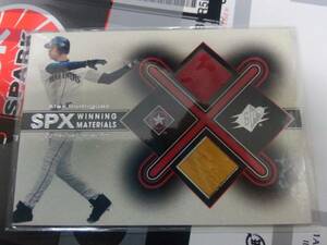 】UD 2001 SPX 】AR1/Alex Rodriguez●Winning Materials/ Jersey+Bat