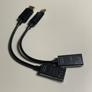 【未使用/検品のみ】DisplayPort to HDMI 変換ケーブル 4K出力対応 ノーブランド