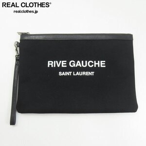 SAINT LAURENT/サンローラン RIVE GAUCHE クラッチバッグ ブラック /UPK