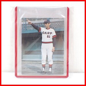 □カルビー プロ野球カード No.280 #51 別当薫監督 (広島東洋カープ)/シングルカード/トレカ/1973年/ヴィンテージ&1490300011