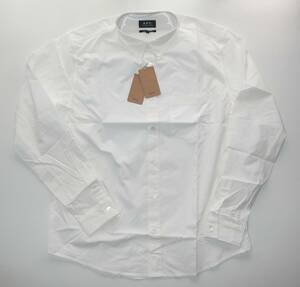 APC Edouard ロゴ シャツ white sizeL 24SS