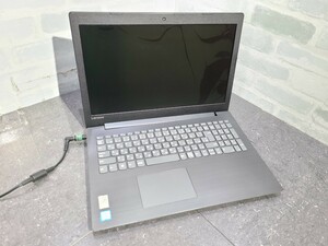 【ジャンク品】管1E65 Lenovo Laptop ideapad 330-15IKB CPU core i7-8550U HDD無し、メモリー4GB?(オンボード)、バッテリー無し、通電OK 