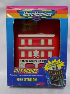 マイクロマシン Micro Machines CITY SCENES FIRE STATION 未使用 galoob