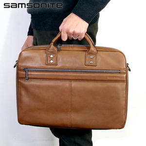 サムソナイト ビジネスバッグ Samsonite ビジネスカバン パソコンバッグ PCバッグ リクルートバッグ レザー 126038-1221 COGNAC バッグ