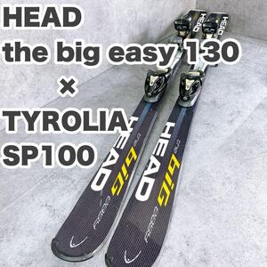 HEADヘッドthe big easy130センチ× TYROLIA スキーボード　バイン2点セット