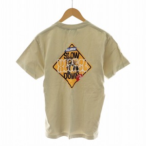 エクストララージ X-LARGE 半袖Tシャツ SLOW DOWN S/S TEE カットソー プリント S ベージュ 101232011030 /NQ メンズ