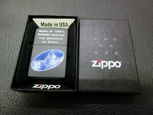 未使用 デッドストック ジッポー ウィンディ バーガガール (ZIPPO 218 PLANETA-WIND PROOF LA) 2014年式 ケース刻印: I 14 管理No.34677