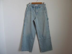 (58560)UNIQLO JW ANDERSON　ユニクロ　JWアンダーソン　リラックス　ペインターパンツ　ブルー　24(61㎝)　USED