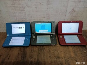 Nintendo 任天堂 new 3DS LL 3DS LL ニンテンドー　RED-001 UTL-001 通電確認済み　現状品
