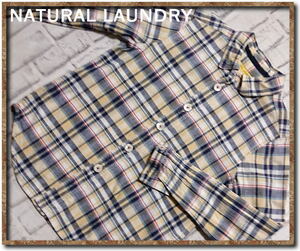 ☆NATURAL LAUNDRY　ナチュラルランドリー　チェック長袖シャツ☆