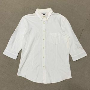 ポールスミス Paul Smith★サイズM★七分丈シャツ★白 ホワイト　ジョイックス正規代理店タグ★▽2-197