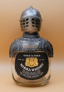 [W4730] G&G ボトルディスプレイ SILVER KNIGHT / NIKKA WHISKY ニッカウイスキー 騎士 甲冑 ボトルカバー 中古 現状品