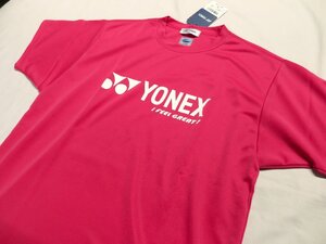 【未使用】YONEX/ヨネックス UNI ベリークールTシャツ (16201-122) ブライトピンク Mサイズ(メンズ/ユニセックス) テニスウェア