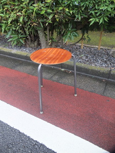 Vintage Danish Plywood Stool ビンテージ プライウッドスツール アルネヤコブセン ドットスツール Dot Stool Arne Jacobsen