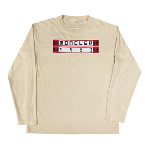 MONCLER モンクレール LS T-SHIRTS Lサイズ 1952 Tシャツ ロンT カットソー ベージュ メンズ【中古】