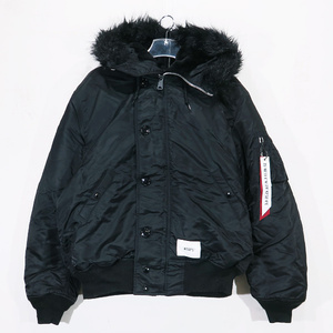 WTAPS ダブルタップス 23AW N-2B CORE SPEC/JACKET/NYLON.TWILL.ALPHA INDUSTRIES ジャケット アルファ インダストリーズ ナイロン 黒 Decz