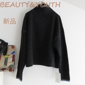 送料込 匿名配送 新品 BEAUTY＆YOUTH UNITED ARROWS　ユナイテッドアローズ　ニット　ウール 　プルオーバー　グレー　