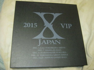 X JAPAN エックス / 2015 VIP 紙製BOX YOSHIKI TOSHI SUGIZO HEATH PATA 