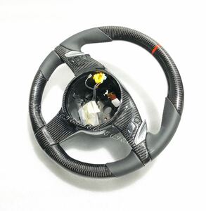 純正 ポルシェ 911 991 997 958 970 カレラ カイエン カイマン ボクスター カーボン ステアリング 黒ステッチ 新品 