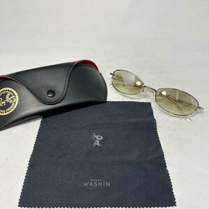 【新品同様】レイバン RayBan RB 3232 003/52 5518 シルバーチタンリム、クリアセルテンプル　メガネ　サングラス　rb246204